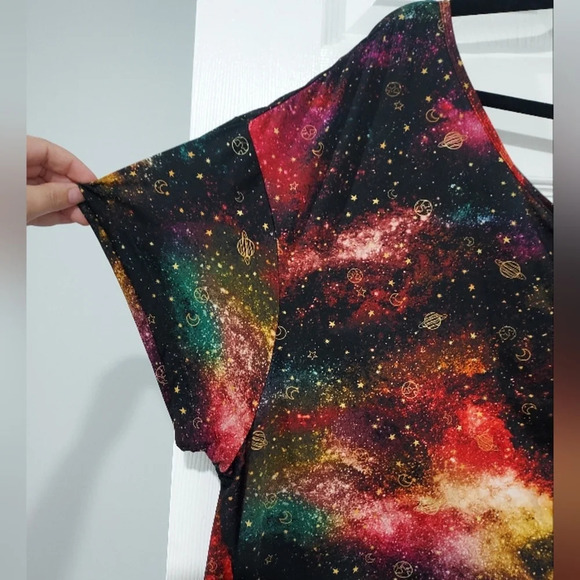 Torrid Cosmos Performance Jersey Off-Shoulder Short Sleeve Active Tee Size 3 - Picture 4 of 12